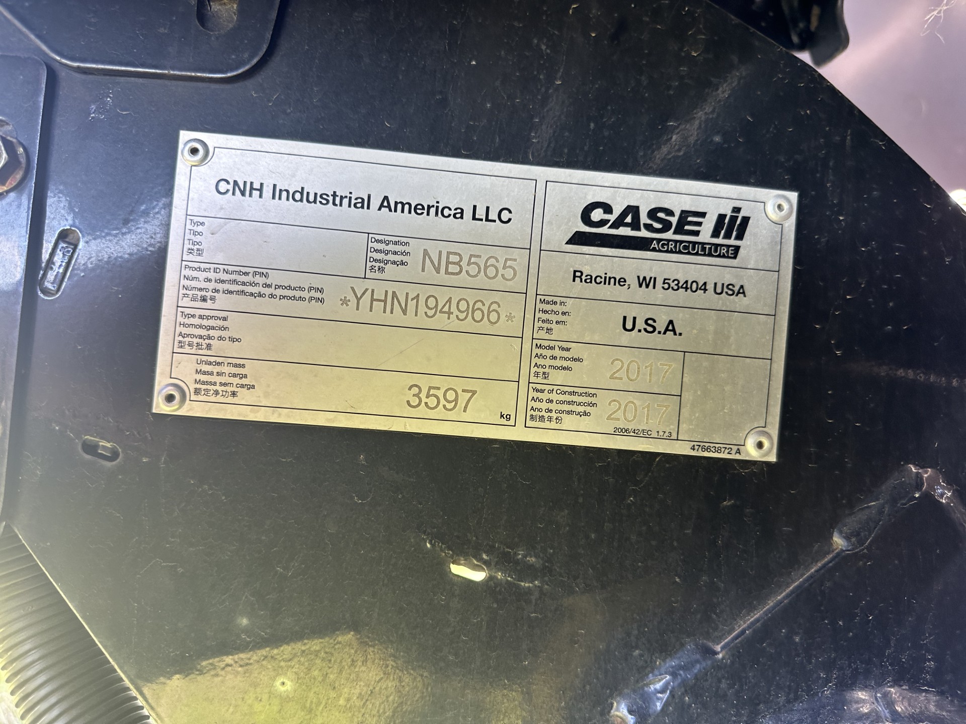 2017 Case IH RB565 Baler/Round