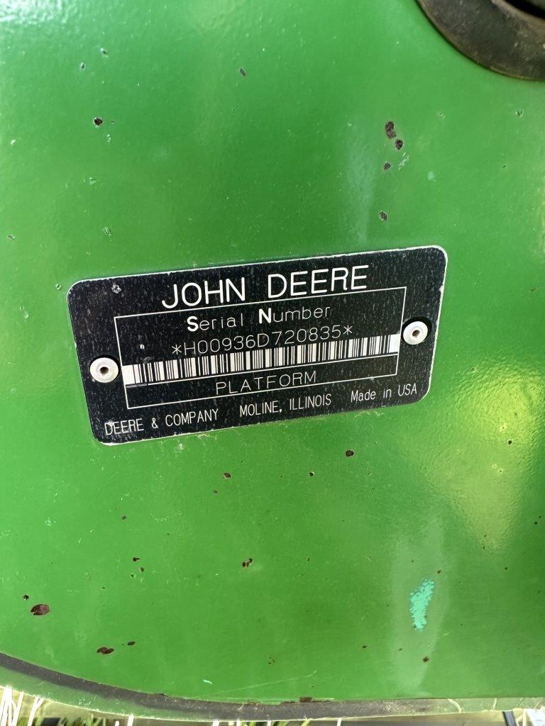 2007 John Deere 936D Header Draper