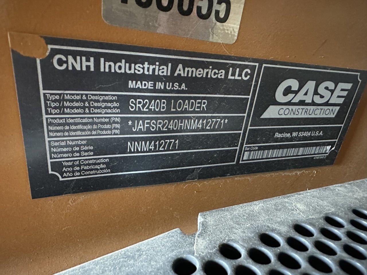 2022 Case SR240 Skid Steer Loader