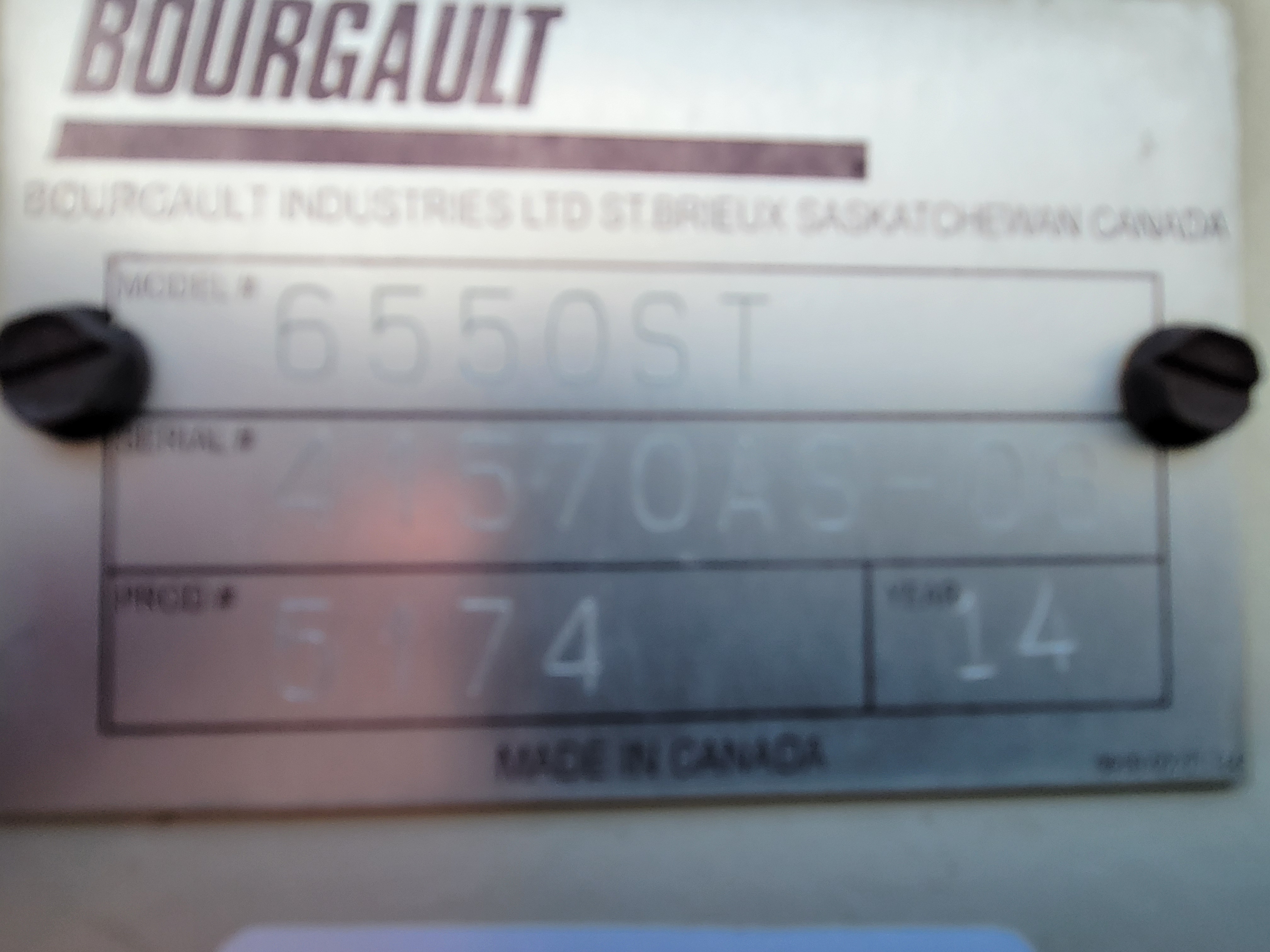 2014 Bourgault 6550ST Air Tank/Cart