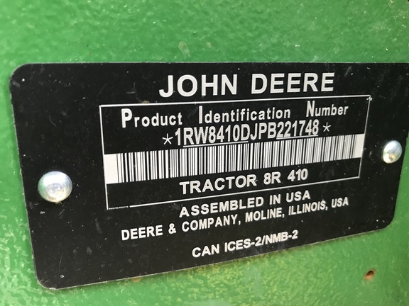 2023 John Deere 8R 410 Tractor