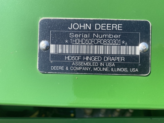2024 John Deere HD50F Header Combine