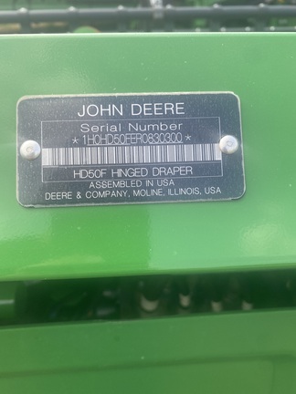 2024 John Deere HD50F Header Combine