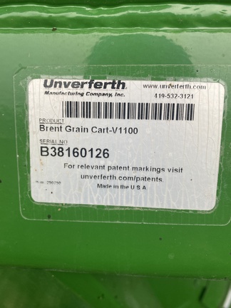 2019 Brent V1100 Grain Cart