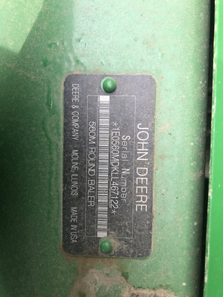 2020 John Deere 560M Baler/Round