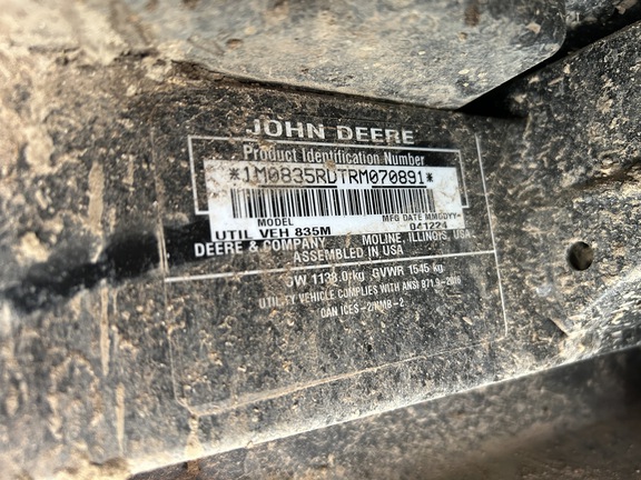 2024 John Deere XUV 835R ATV