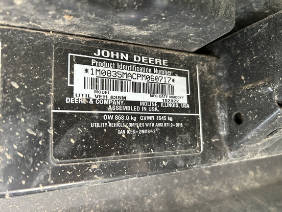 2023 John Deere XUV 835M ATV