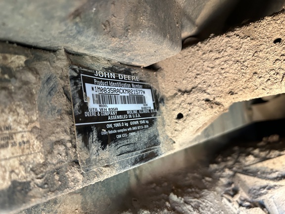 2019 John Deere XUV 835R ATV