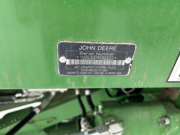 2022 John Deere RD40F Header Combine