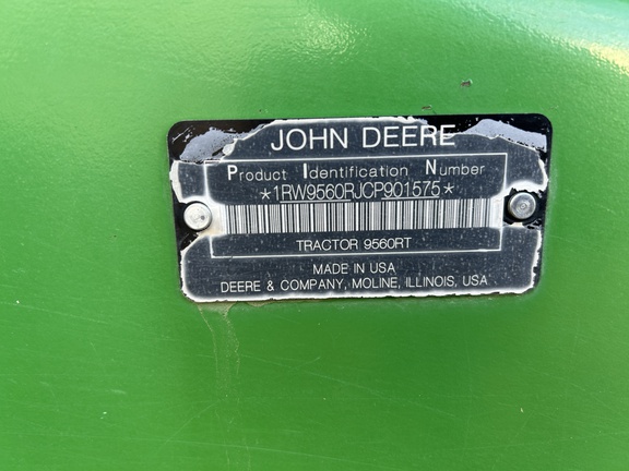 2012 John Deere 9560RT Tractor Rubber Track