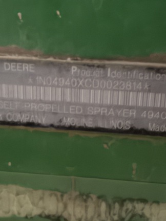 2013 John Deere 4940 Sprayer/High Clearance