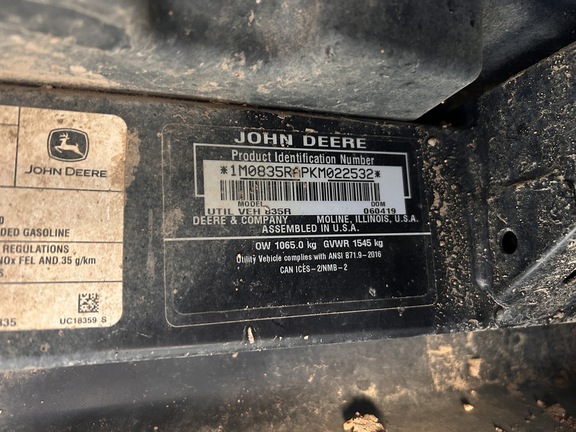 2019 John Deere XUV 835R ATV