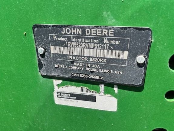 2022 John Deere 9520RX Tractor Rubber Track