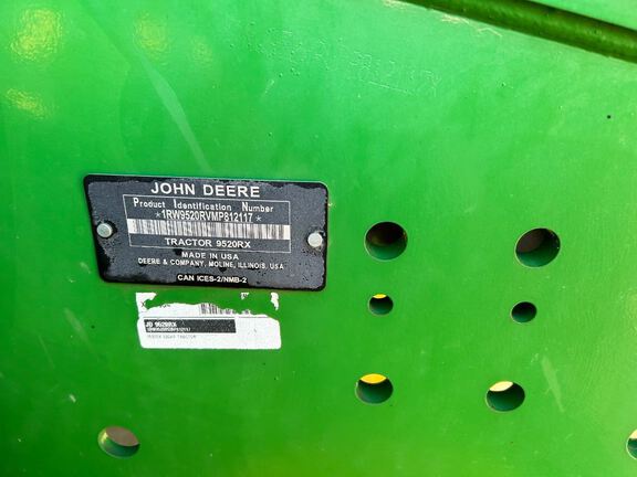 2022 John Deere 9520RX Tractor Rubber Track