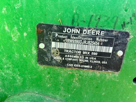 2024 John Deere 9RX 590 Tractor Rubber Track