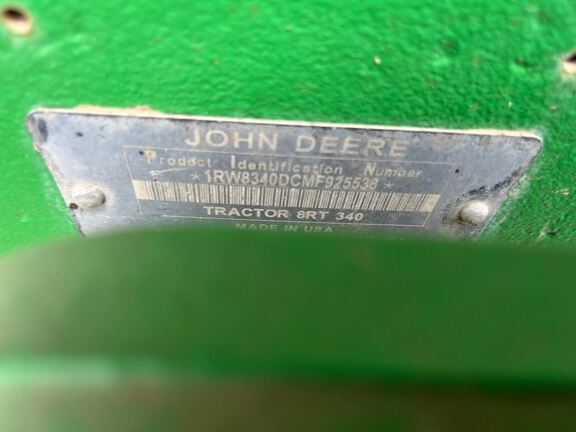 2021 John Deere 8RT 340 Tractor Rubber Track