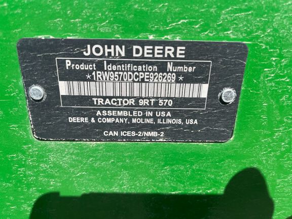 2023 John Deere 9RT 570 Tractor Rubber Track