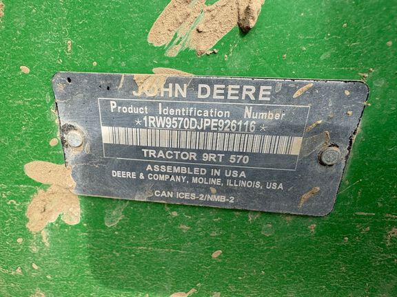2023 John Deere 9RT 570 Tractor Rubber Track