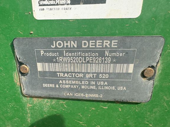 2023 John Deere 9RT 520 Tractor Rubber Track