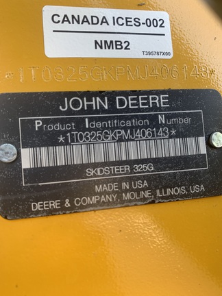 2021 John Deere 325G Compact Track Loader