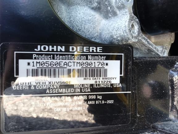 2026 John Deere XUV 560E ATV