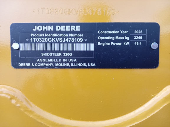2025 John Deere 320G Skid Steer Loader