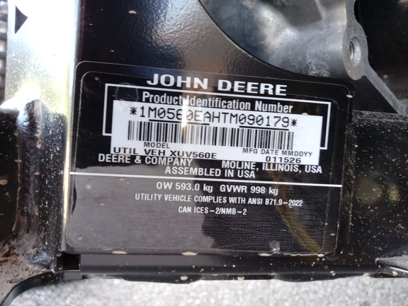 2026 John Deere XUV 560E ATV