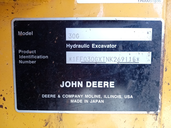 2023 John Deere 30G Excavator Mini