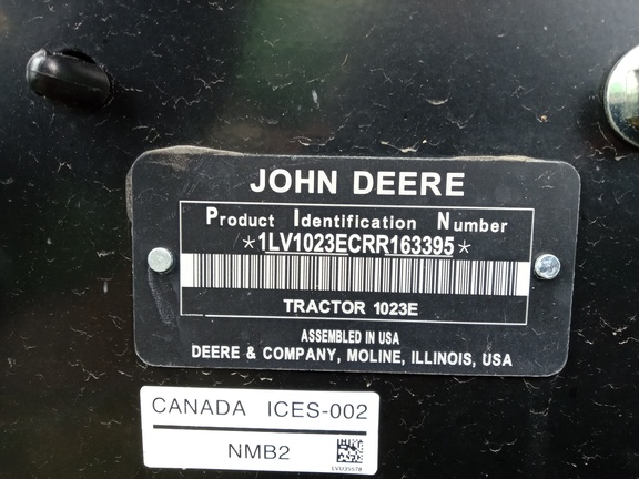 2024 John Deere 1023E Tractor Compact