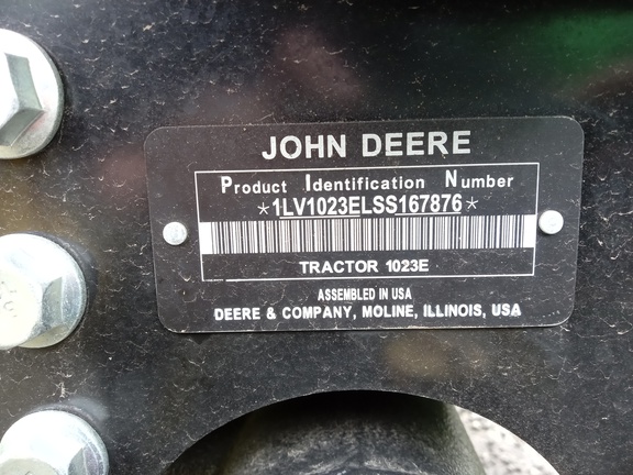 2025 John Deere 1023E Tractor Compact