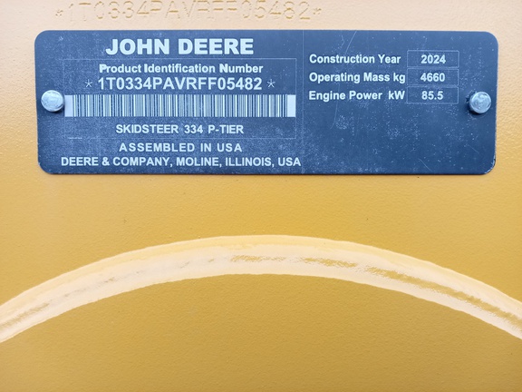 2024 John Deere 334 P Skid Steer Loader