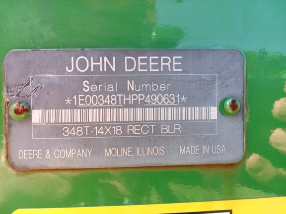 2022 John Deere 348 Baler/Square
