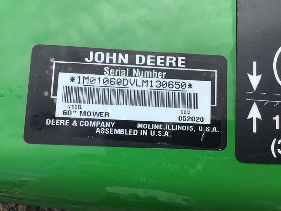 2020 John Deere 60D (1023/1025/1026) Mower/Finishing