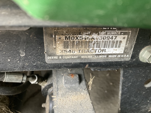 2008 John Deere X540 Garden Tractor