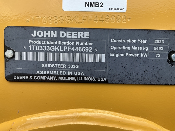 2023 John Deere 333G Compact Track Loader