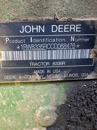 2013 John Deere 8335R Tractor