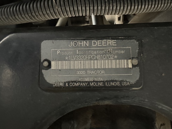 2012 John Deere 3320 Tractor Compact