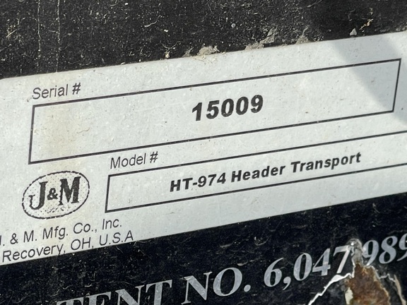 2015 J&M HT-974 Header Transport