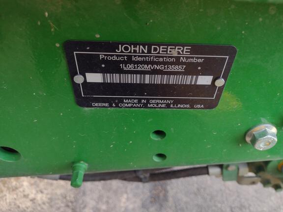 2022 John Deere 6120M Tractor