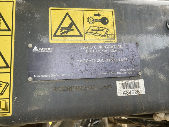 2019 AGCO 1300 Sprayer/High Clearance