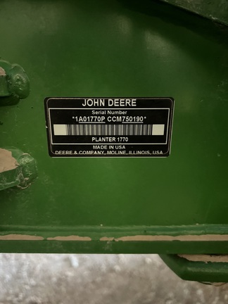 2012 John Deere 1770NT CCS Planter