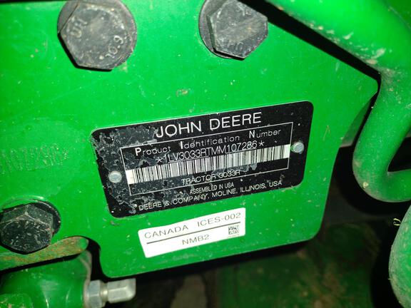 2021 John Deere 3033R Tractor Compact