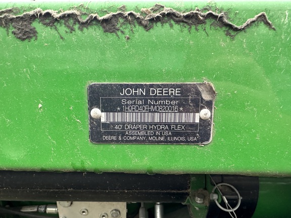 2022 John Deere RD40F Header Combine