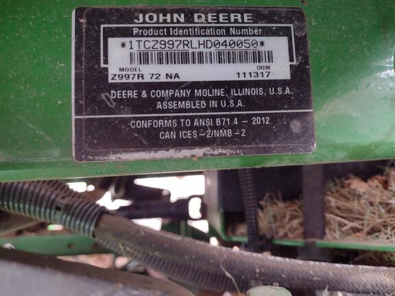 2018 John Deere Z997R Mower/Zero Turn