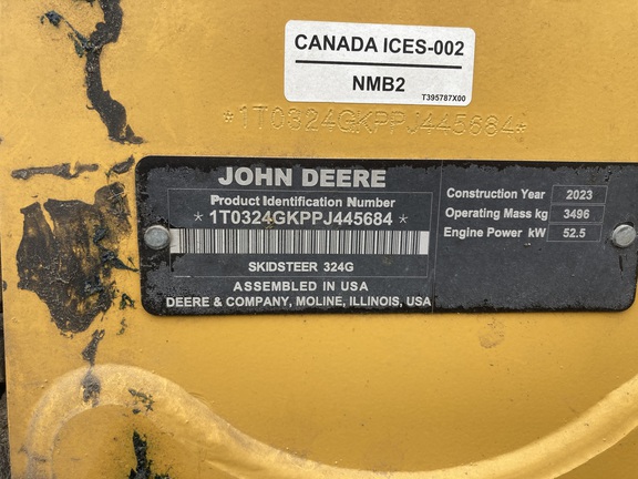 2023 John Deere 324G Skid Steer Loader