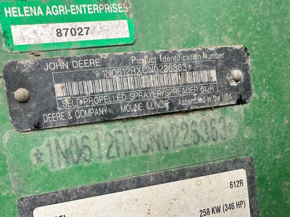 2022 John Deere 612R Sprayer/High Clearance
