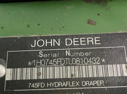 2020 John Deere 745FD Header Combine