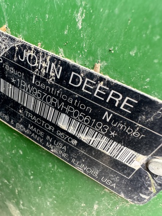 2017 John Deere 9570R Tractor 4WD