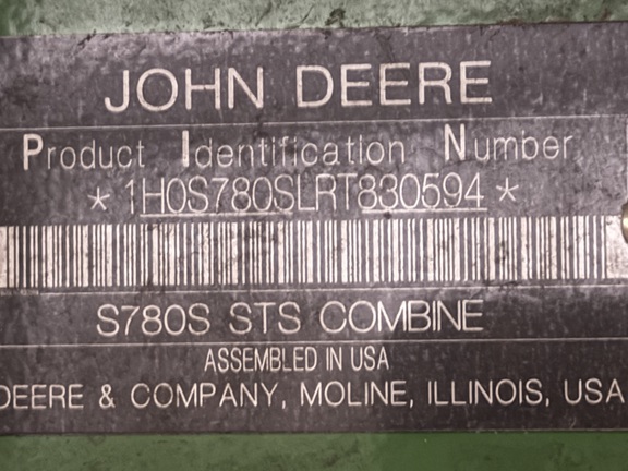 2024 John Deere S780 Combine