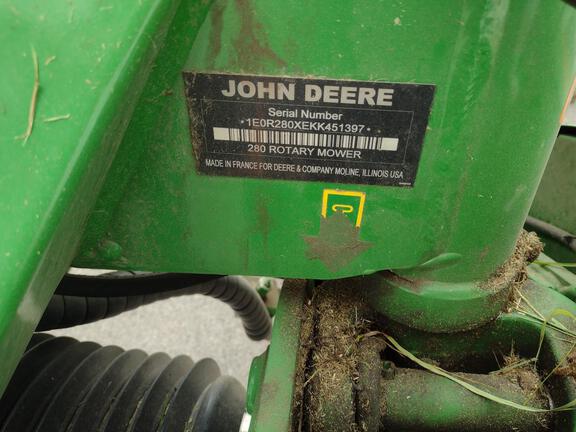 2019 John Deere R280 Mower